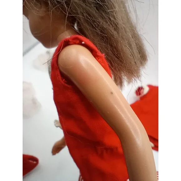 Vintage Skipper Doll 1960's Straight Leg Original Swimsuit Barbie Ken Mattel - Picture 5 of 16